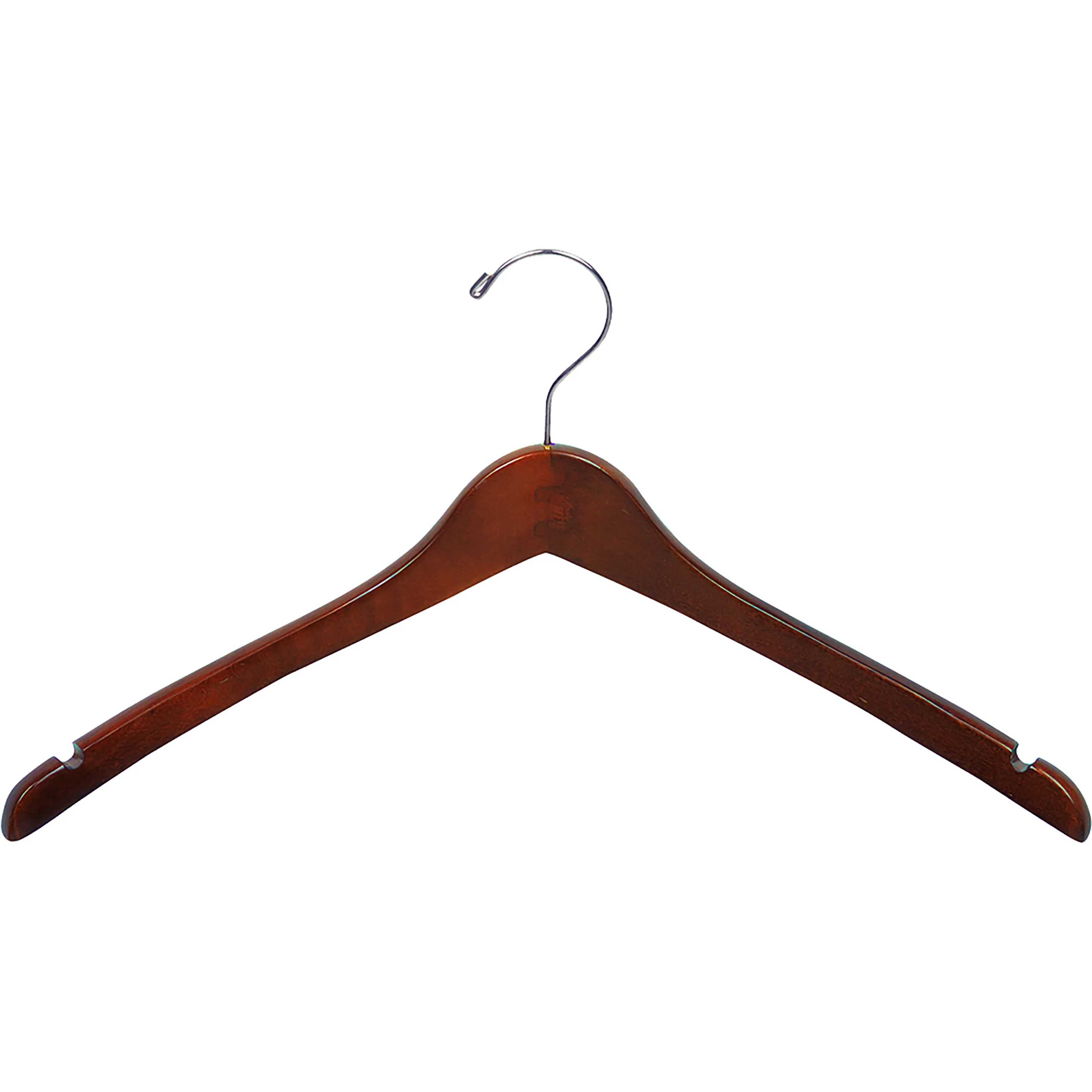 17" Contoured Wooden Jacket Hanger