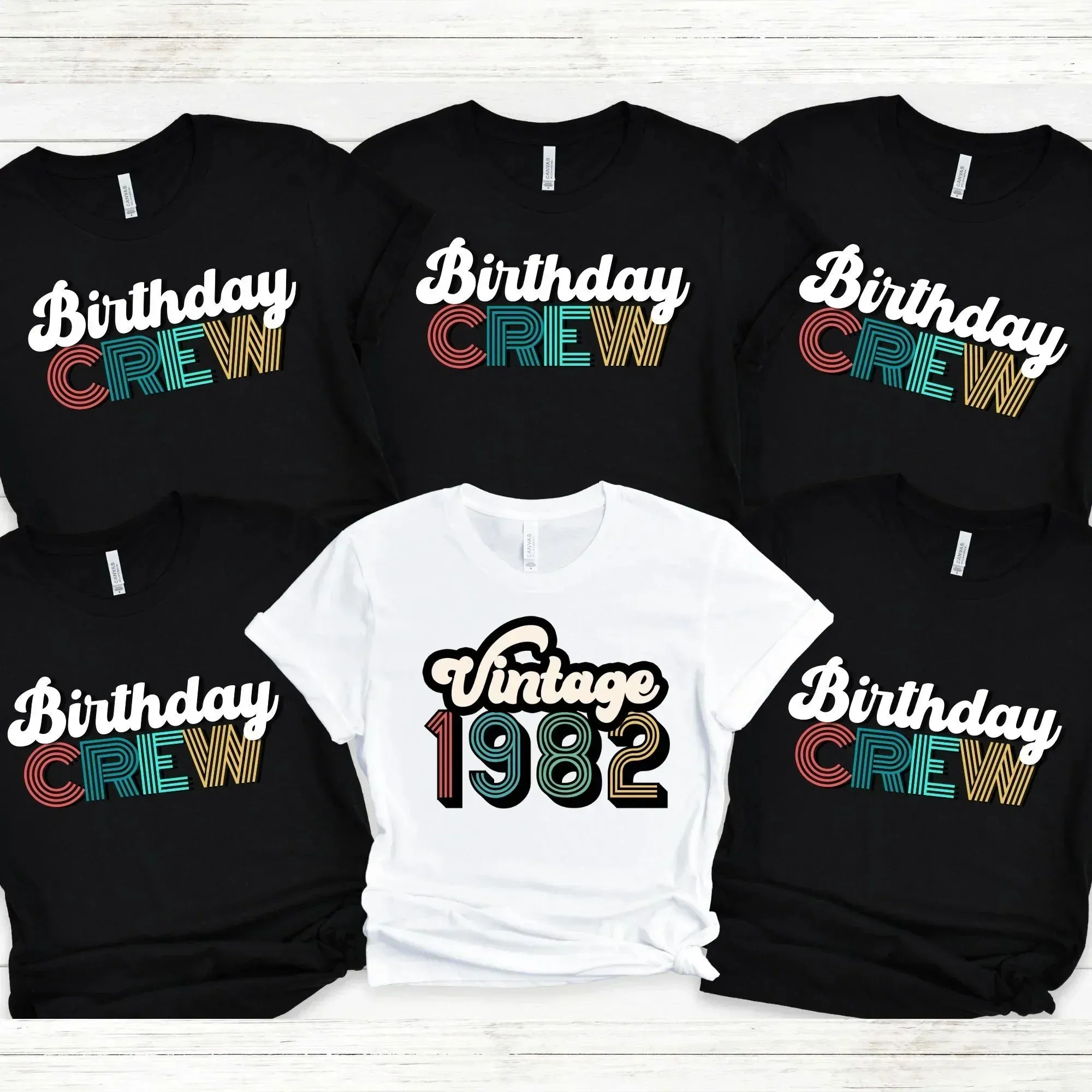 40th Birthday Shirts, Vintage 1982, Birthday Group Shirts