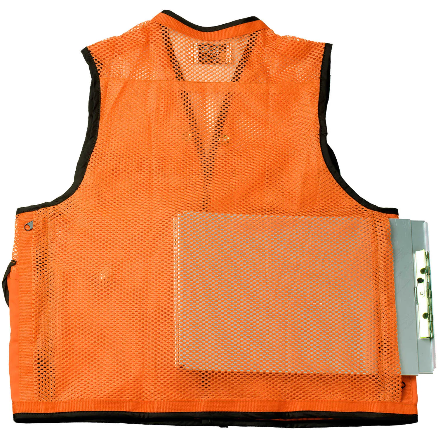 8-Pocket Nylon Mesh Cruiser Vest - Orange