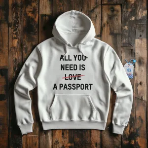 All You Need Is A Passport - Pullover Hoodie