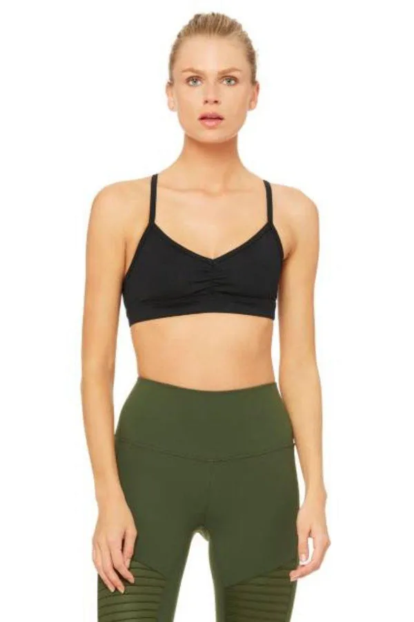 ALO YOGA // SUNNY STRAPPY BRA - BLACK