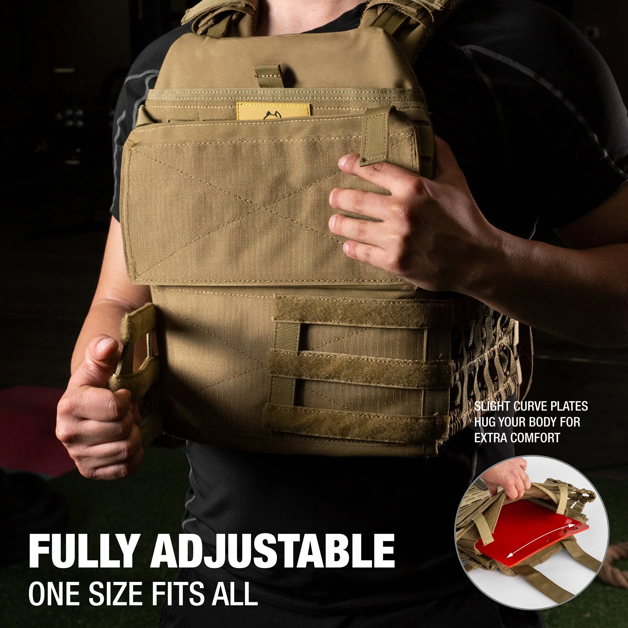 AmStaff Fitness Tactical Weighted Vest