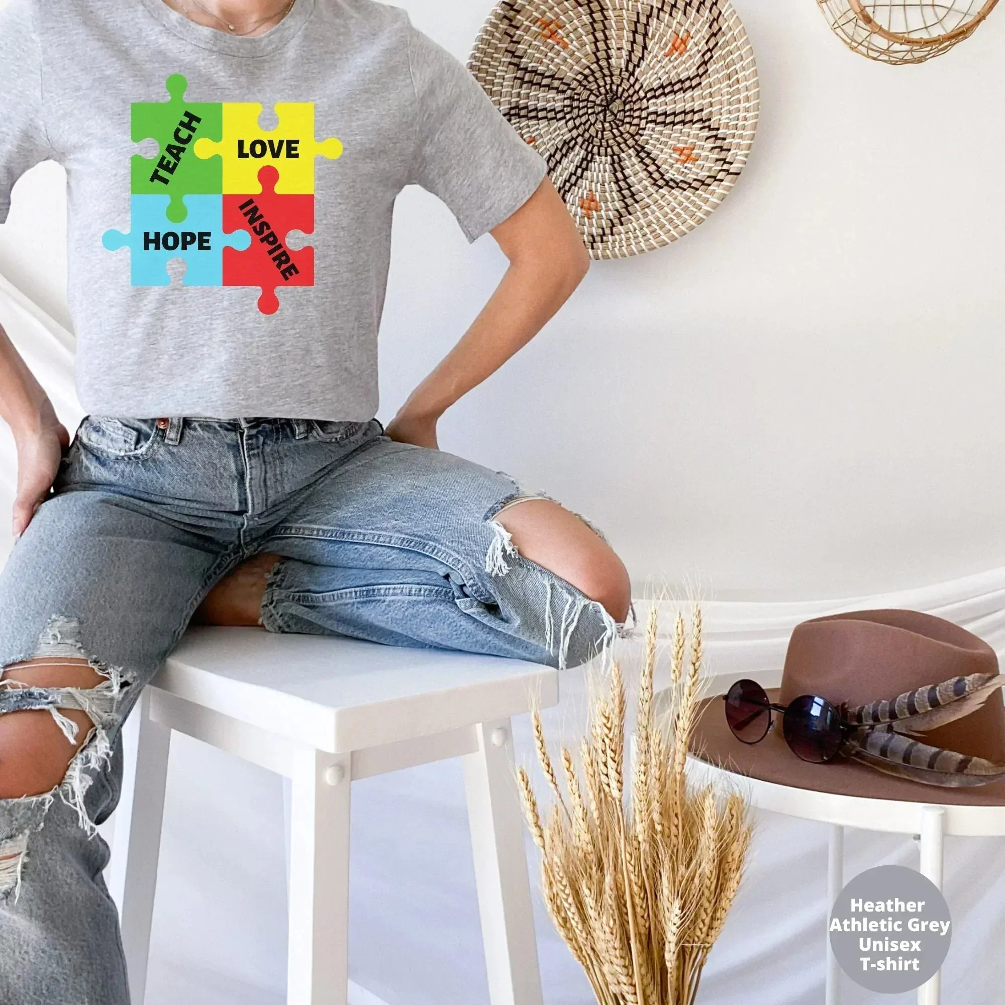 Autism Shirt, Teacher Shirt, Puzzle Pieces Shirt