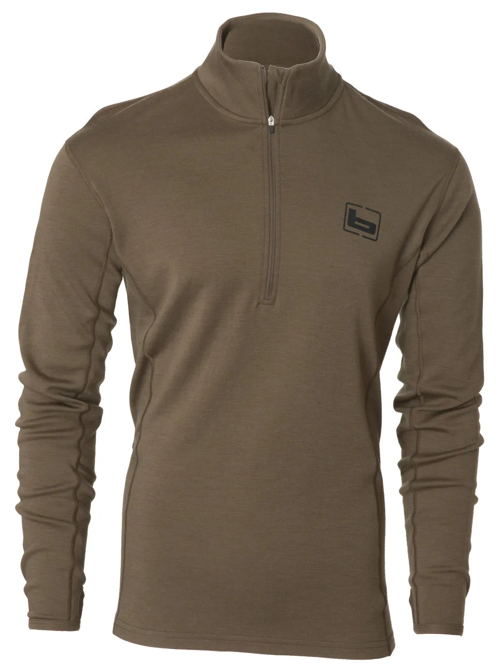 Banded Merino Wool Baselayer 1/4 Zip Pullover - 250g