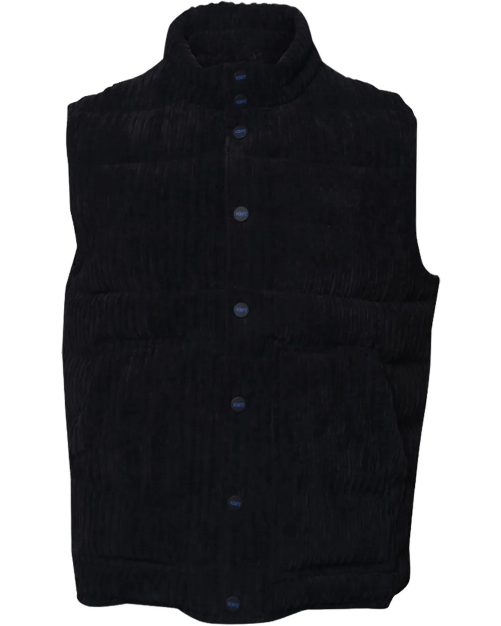 Black Corduroy Puffer Vest