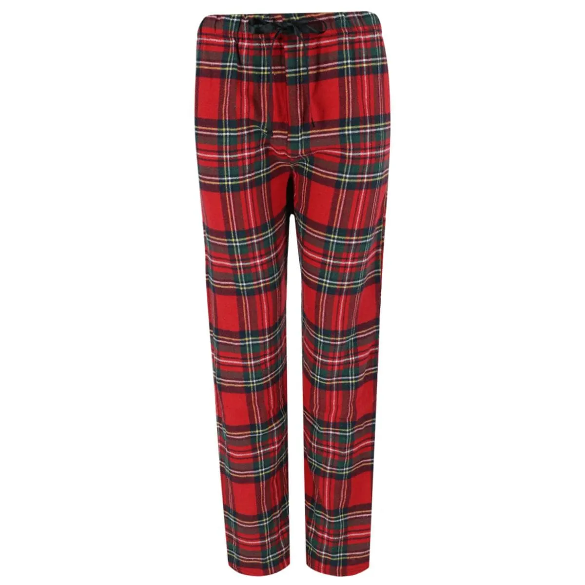 Bottoms Out Women's Plaid Flannel Open Bottom Pants