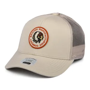 Brixton Hats Rival Stamp NetPlus MP Trucker Cap - Cream