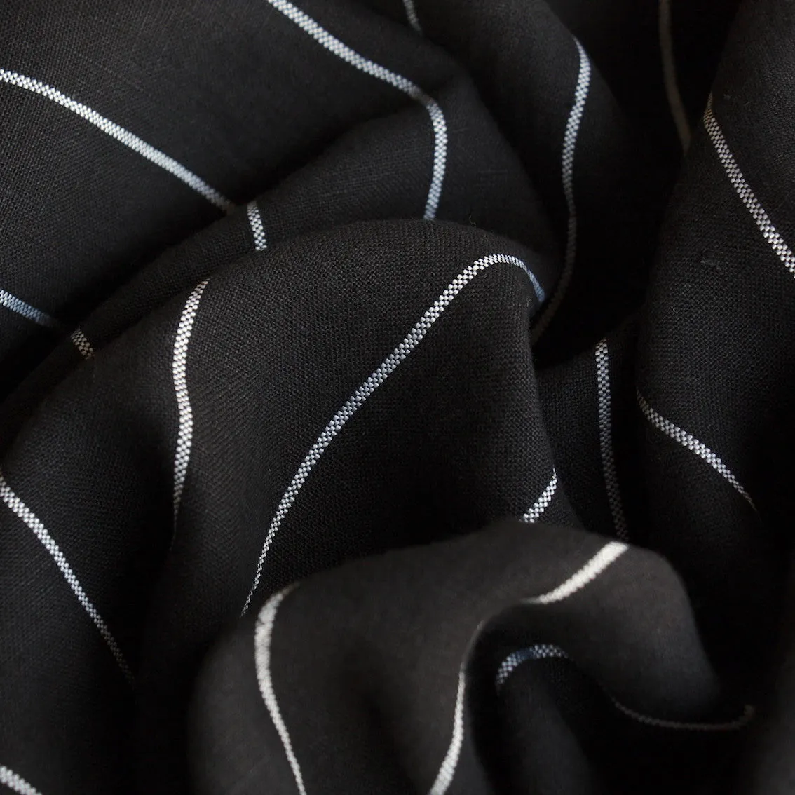 Cameo Washed Black Linen