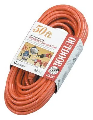 CCI 04218 Tri-Source Vinyl Multiple Outlet Cord, 50 ft, 3 Outlets (1 EA)