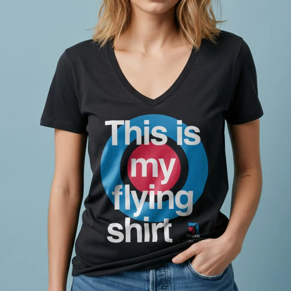 Cessna Flying - Women's V-Neck T-Shirt