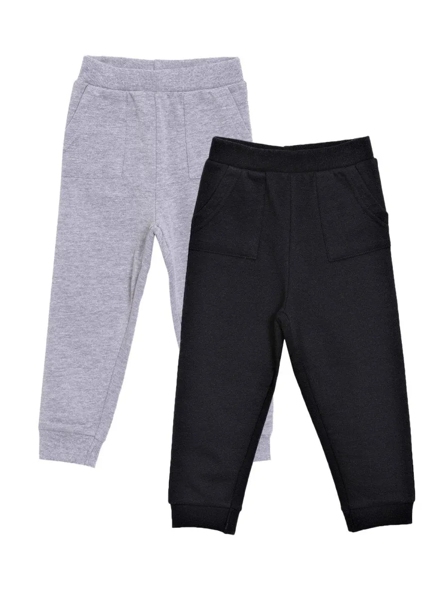 Combo of 2 Sweatpants- Black and Grey