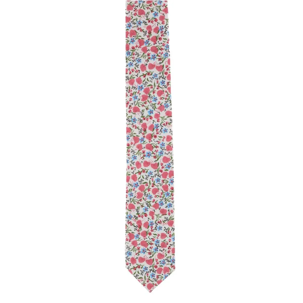 CTM® Men's Cotton Floral Slim Tie