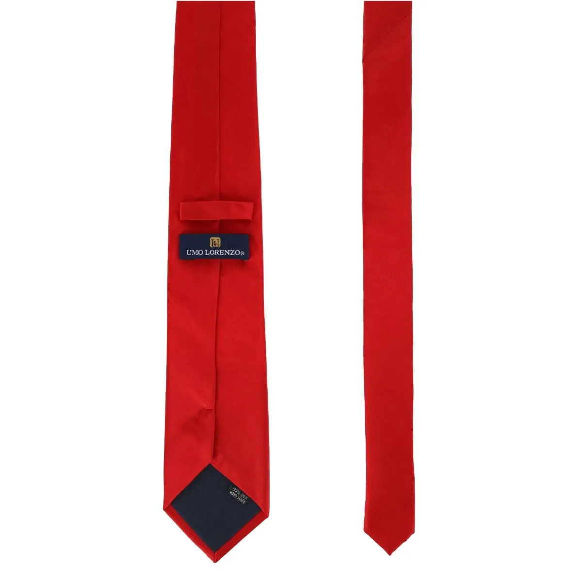 CTM® Men's Silk Solid Tie