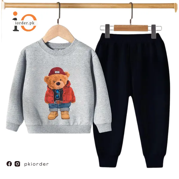 Cute Bear Kids Sweatshirt & Pant