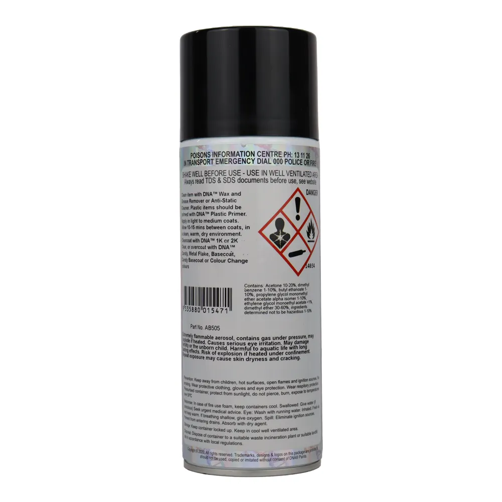 DNA PAINTS Helix Basecoat Spray Paint 350ml Aerosol Lemon Bling with Undercoat