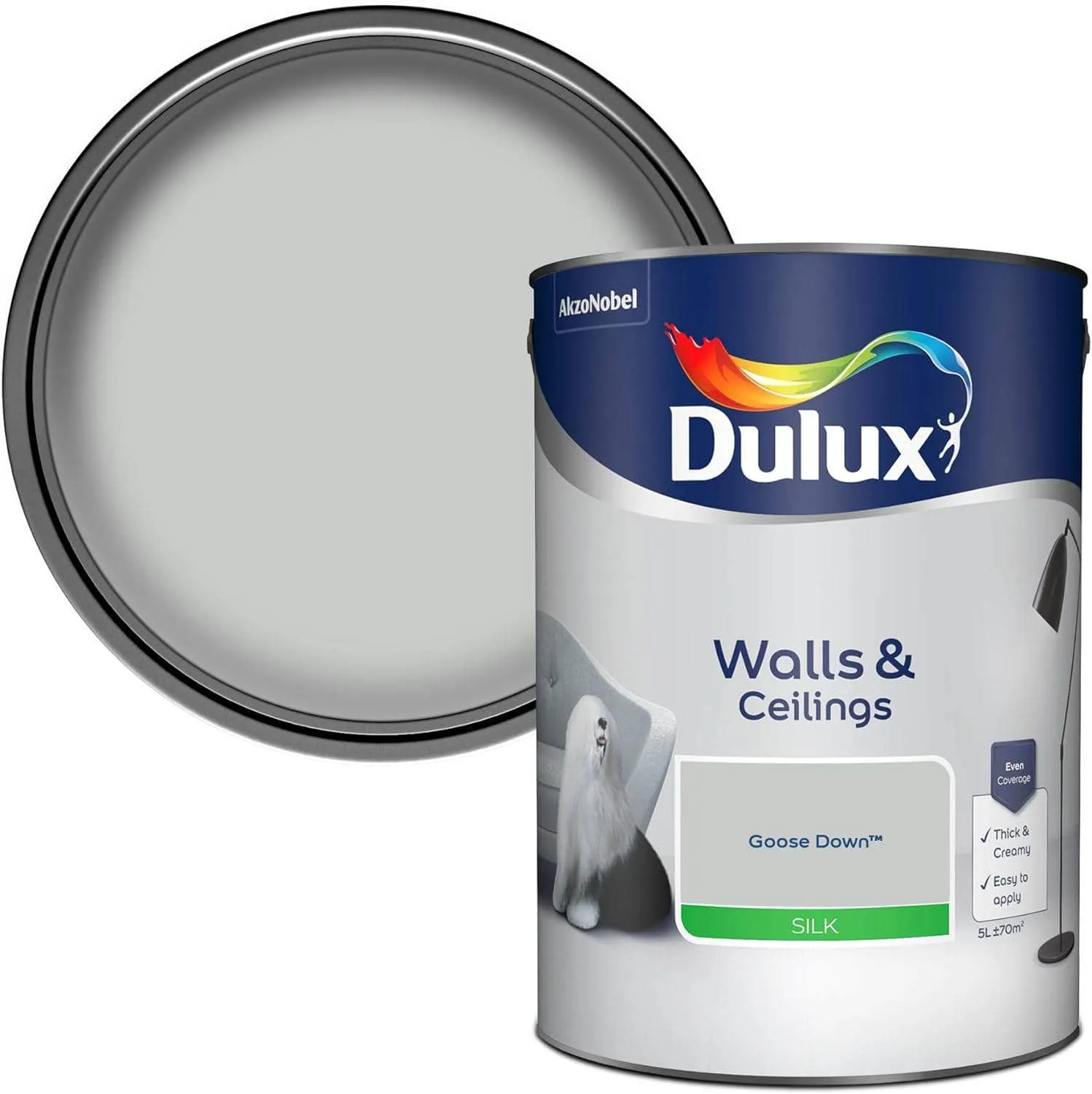 Dulux Silk Emulsion 5L Goose Down