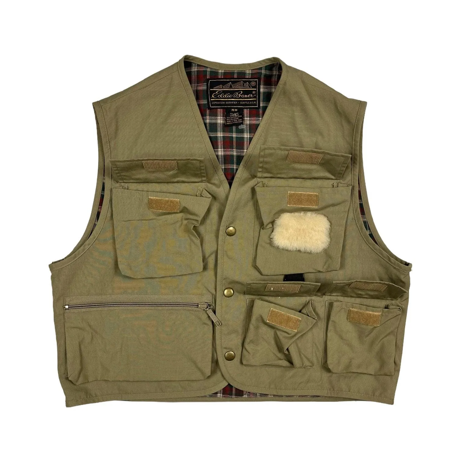 Eddie Bauer Khaki Fishing Gilet