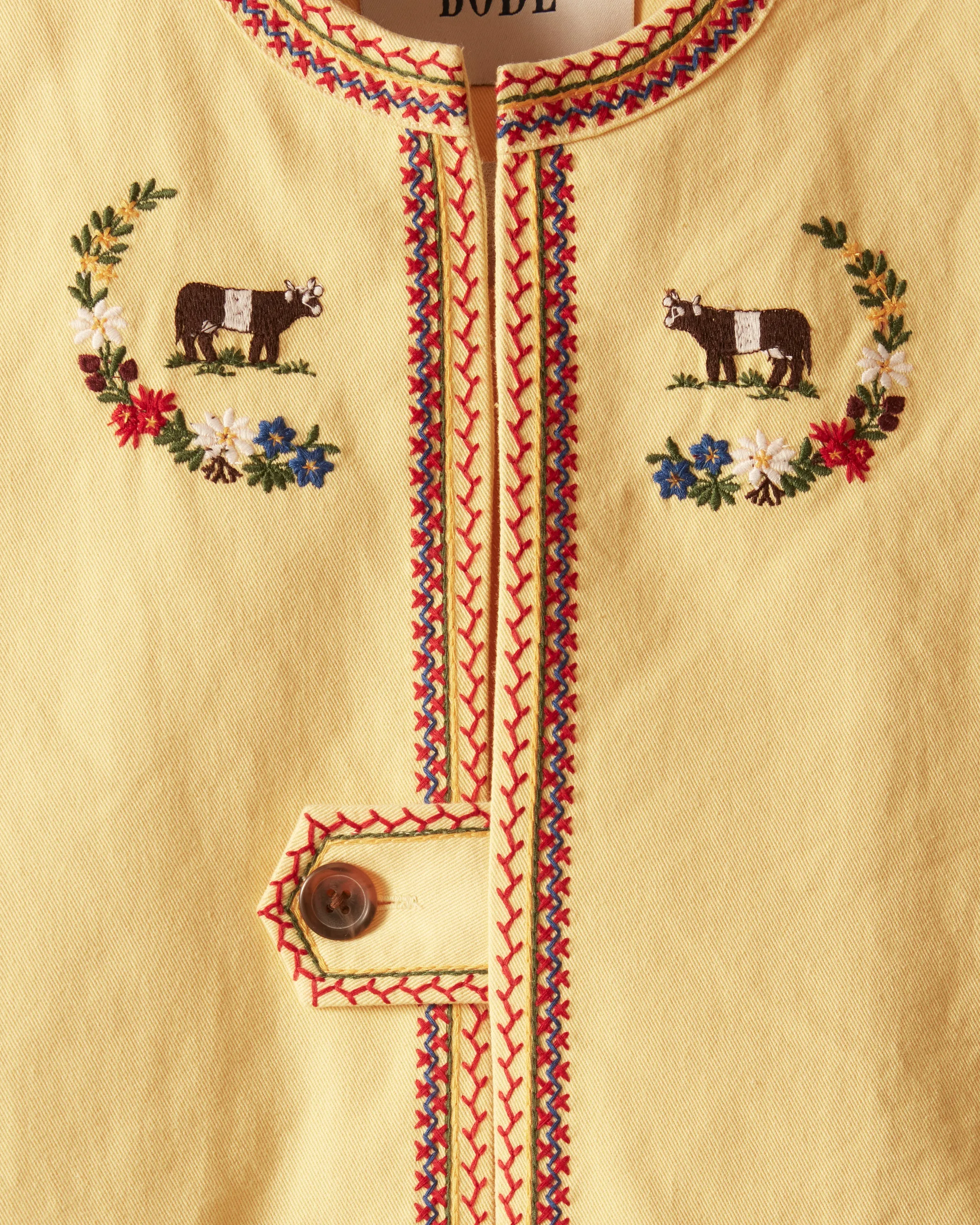 Embroidered Cow Jacket