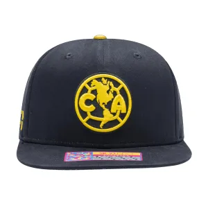 Fan Ink Club America Locale Snapback Hat (Black)