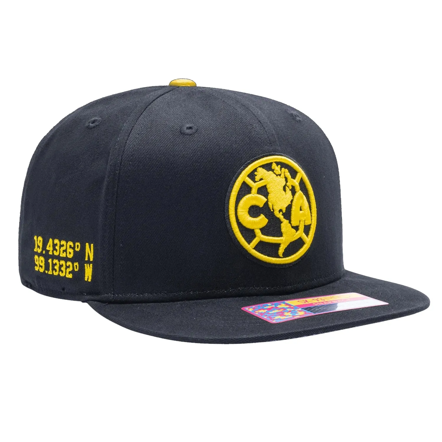 Fan Ink Club America Locale Snapback Hat (Black)