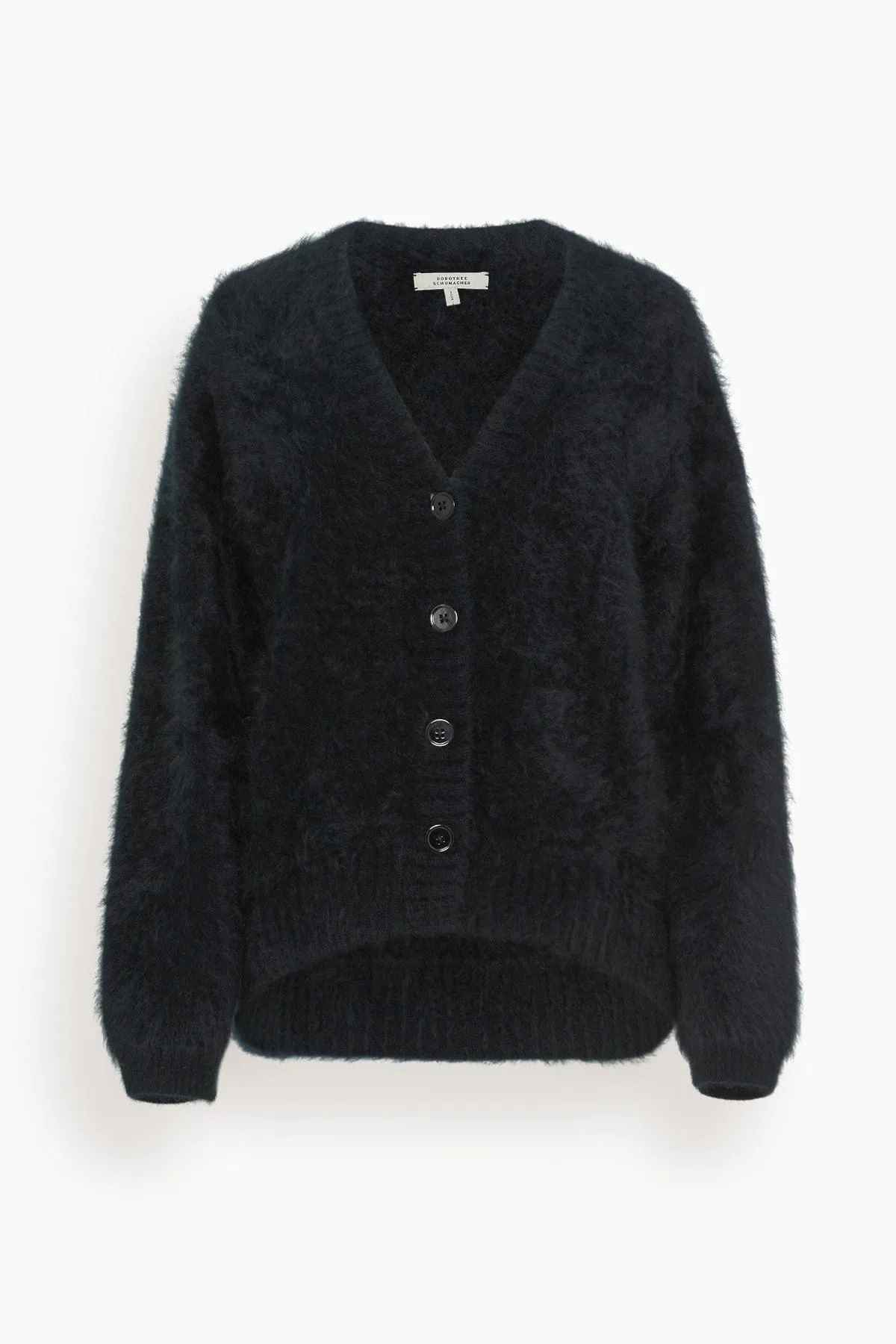 Fluffy Luxury Cardigan in Black