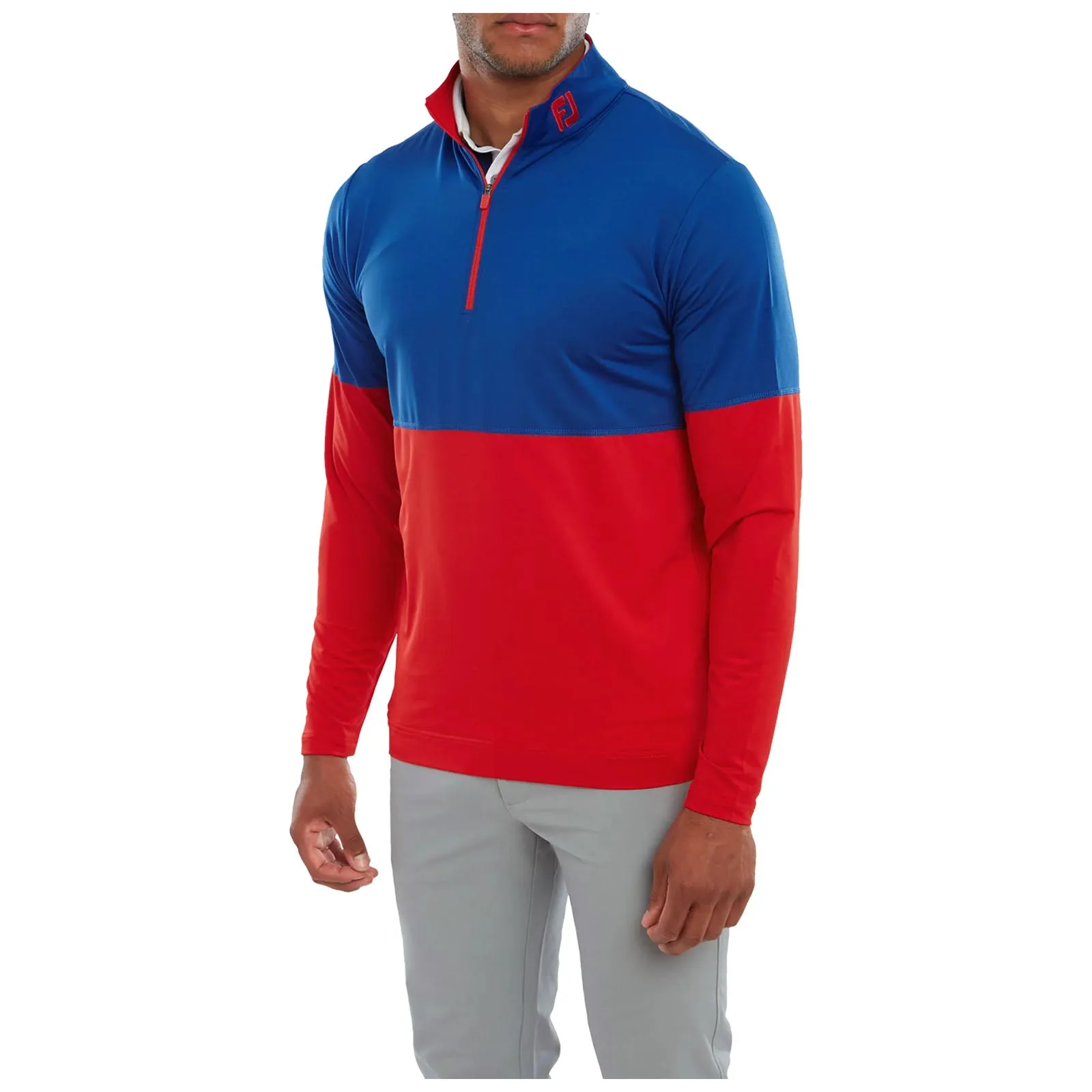 FootJoy Mens Colour Block Chill-Out Half Zip