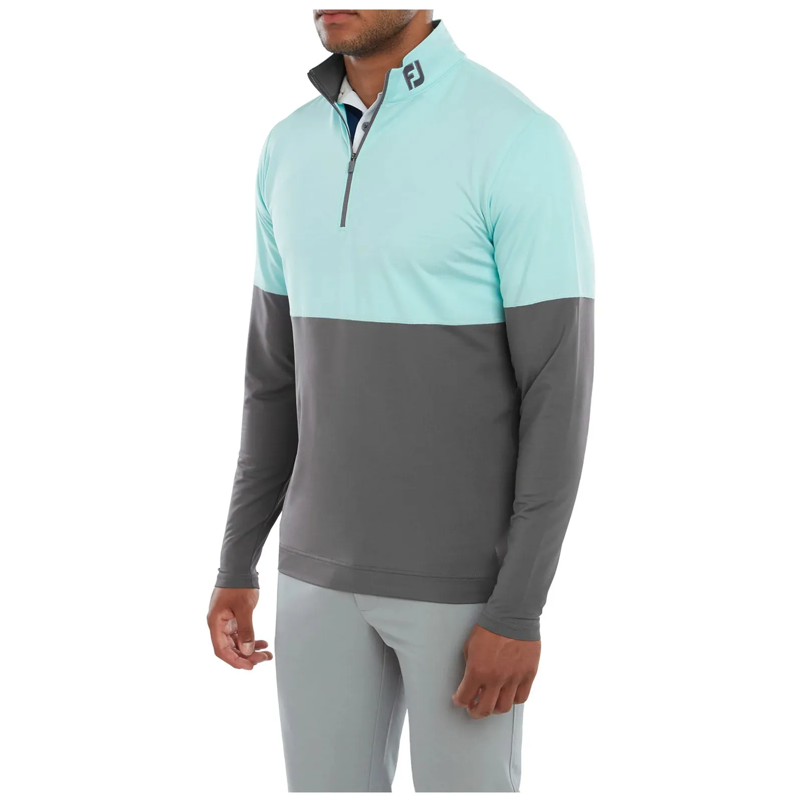 FootJoy Mens Colour Block Chill-Out Half Zip