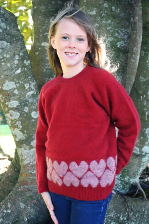 GIRL'S HEART JUMPER