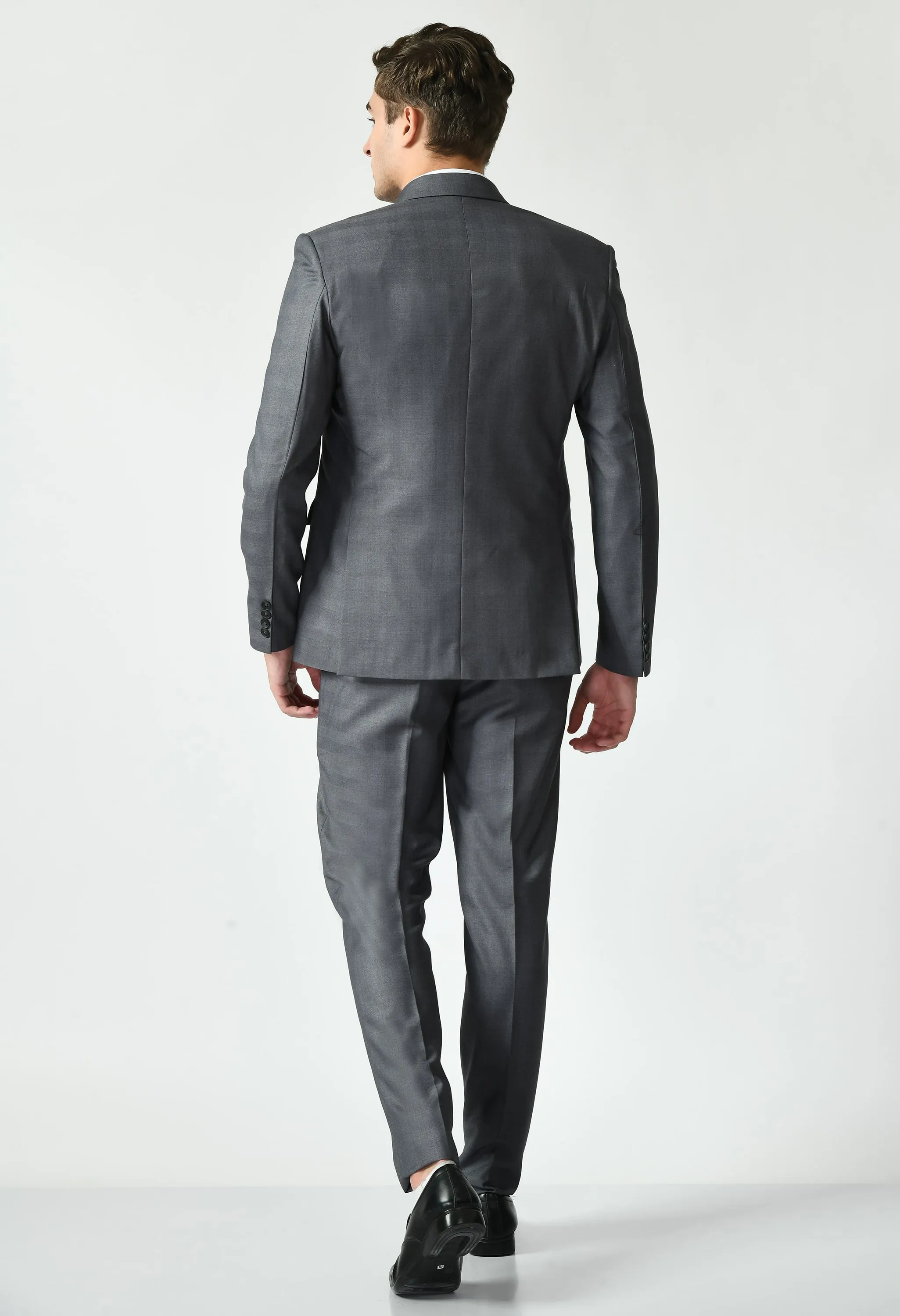 Grey Single Breasted Designer Suit