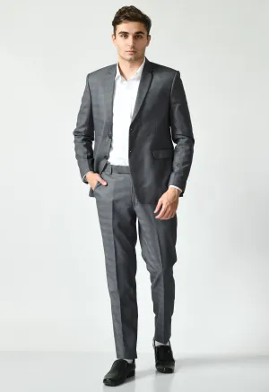 Grey Single Breasted Designer Suit