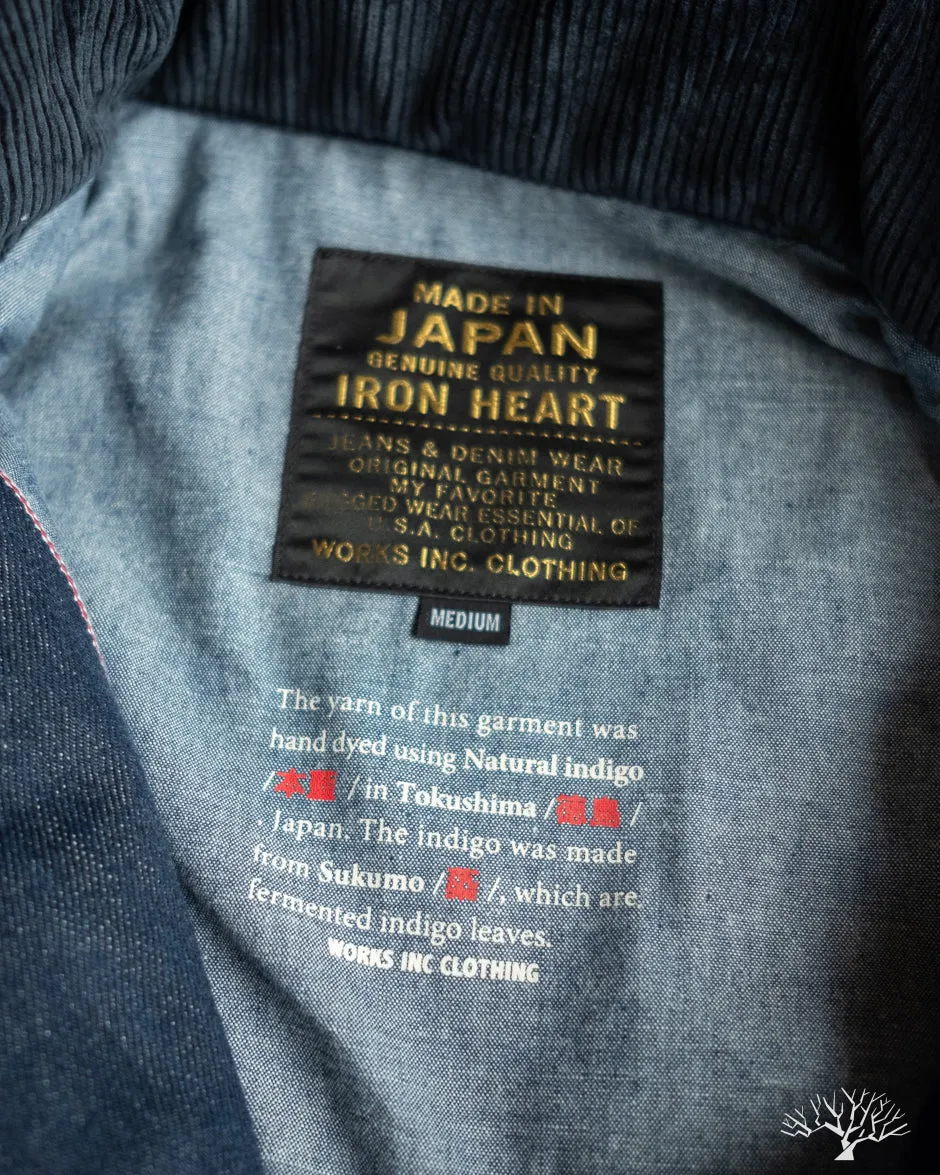 IHM-42-IND - 16oz Natural Indigo Selvedge Denim M65 Field Jacket