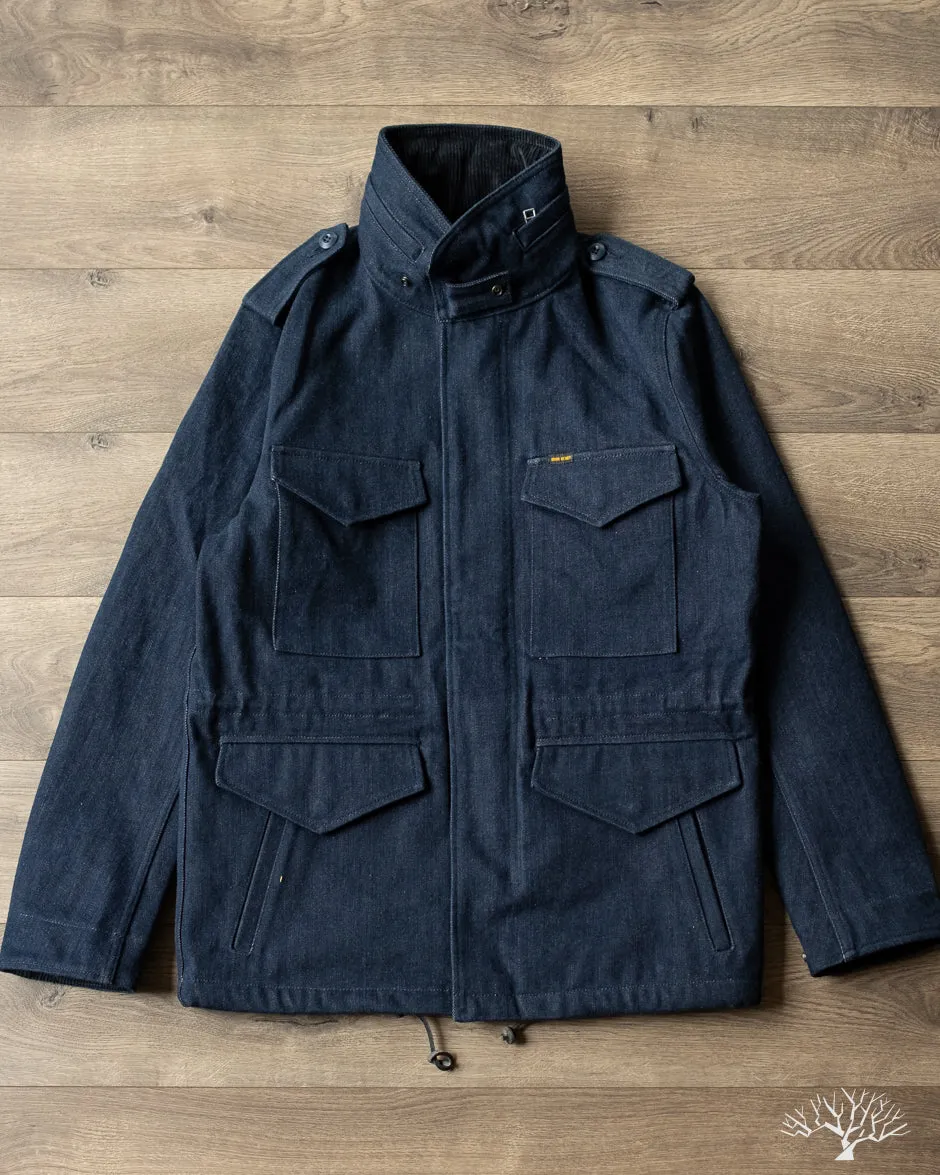 IHM-42-IND - 16oz Natural Indigo Selvedge Denim M65 Field Jacket