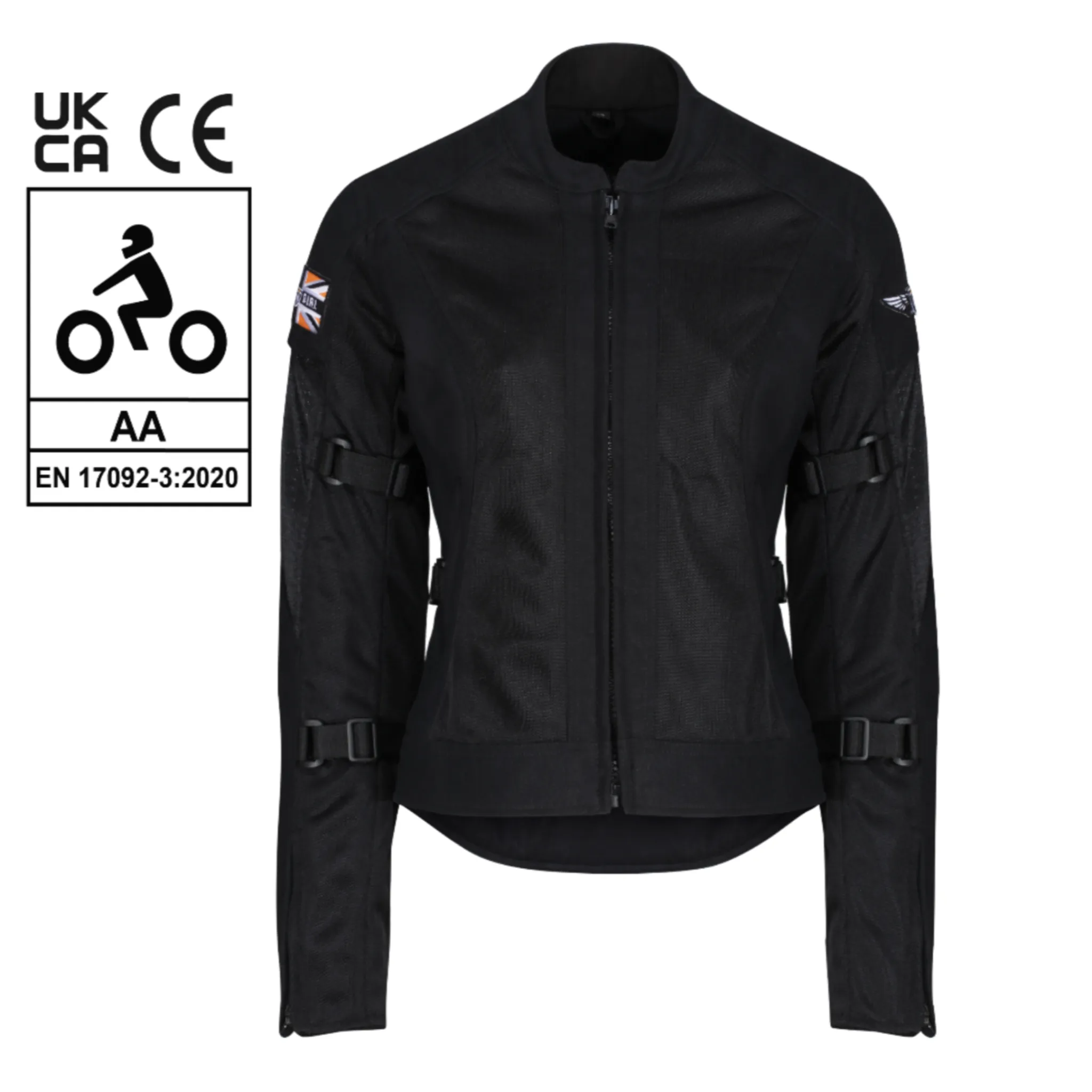 JODIE Motorcycle Summer Jacket - Black