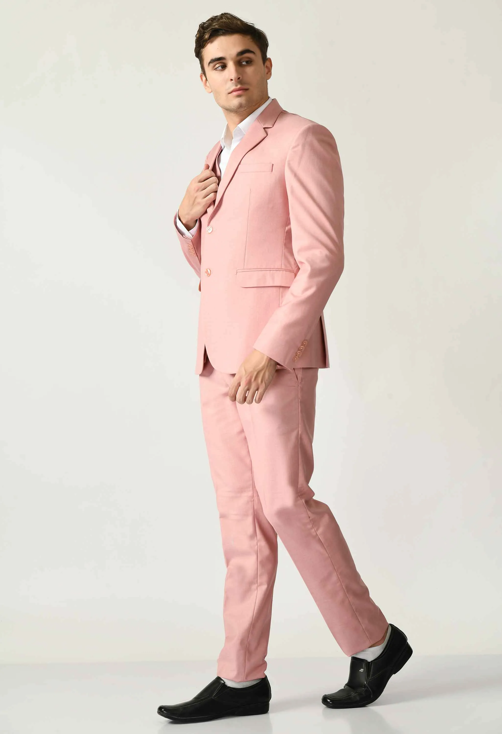 Knitted Pink Party Wear Suit Set