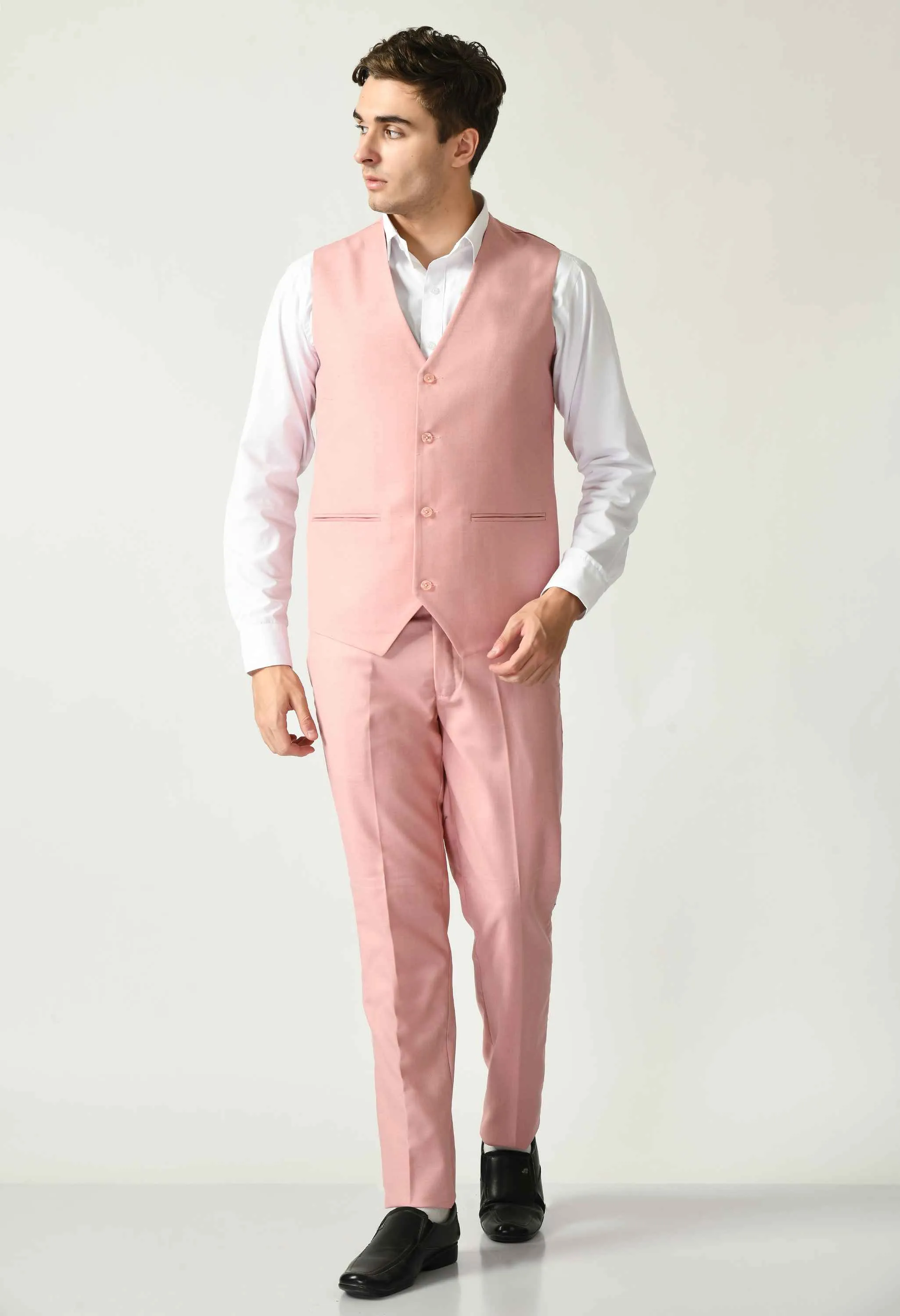 Knitted Pink Party Wear Suit Set