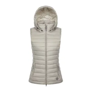 LeMieux Tilly Ladies Hooded Puffer Vest, Ash