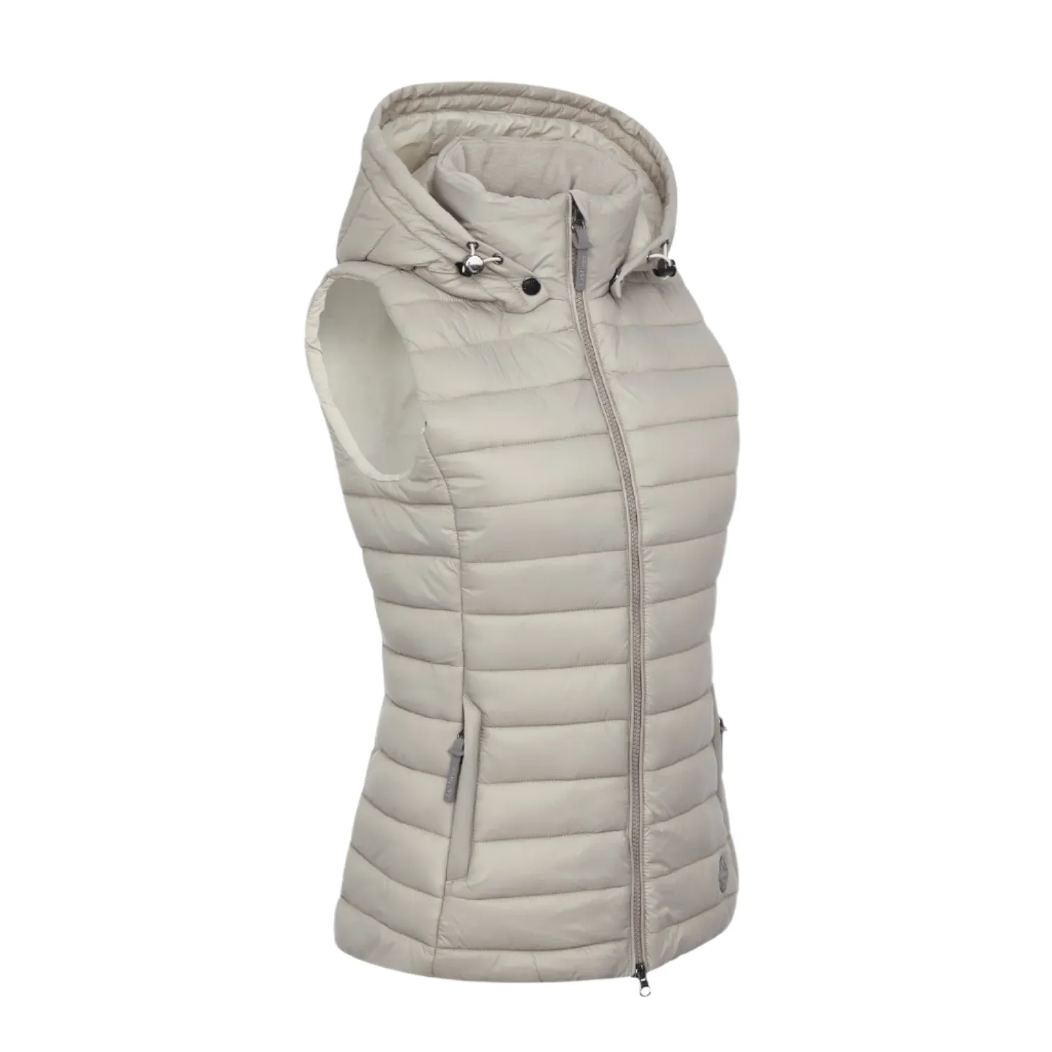 LeMieux Tilly Ladies Hooded Puffer Vest, Ash