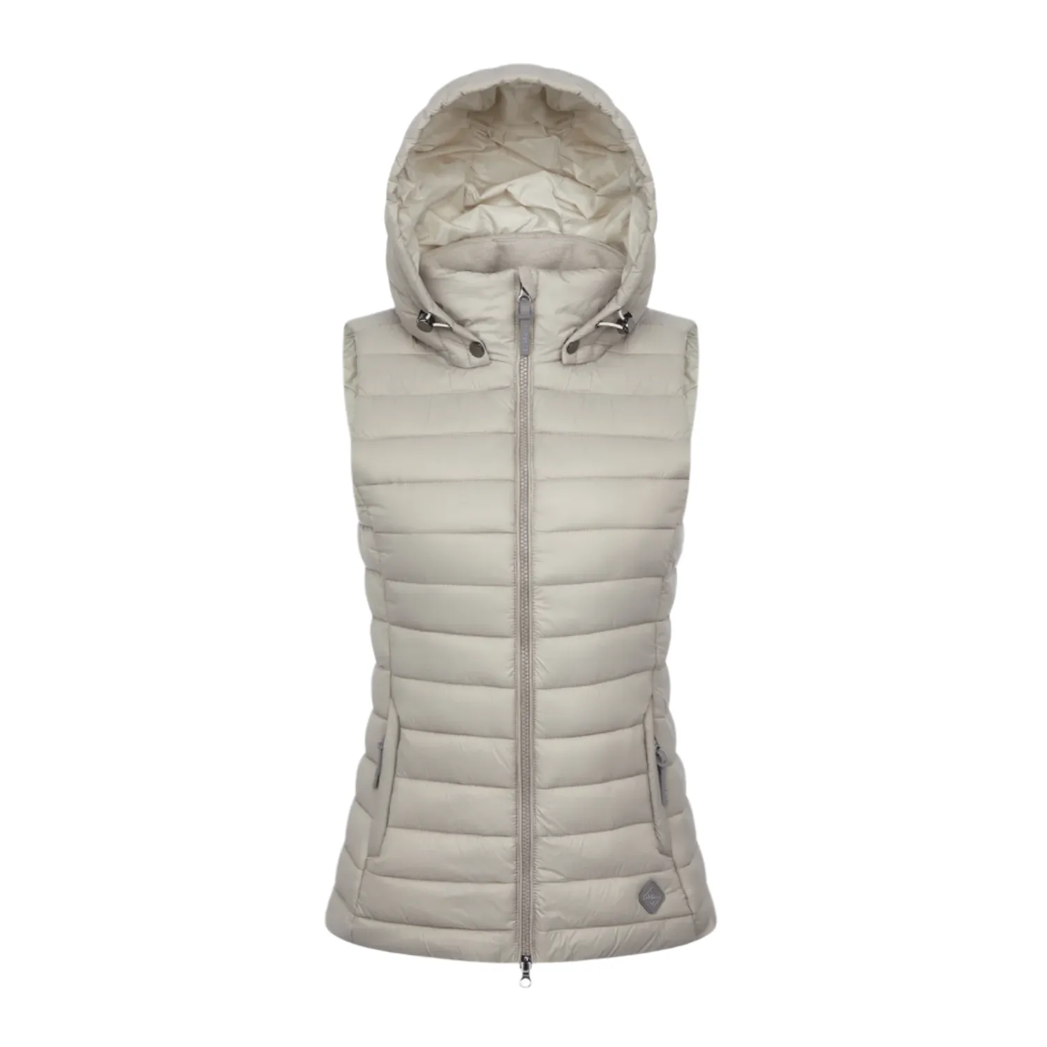 LeMieux Tilly Ladies Hooded Puffer Vest, Ash