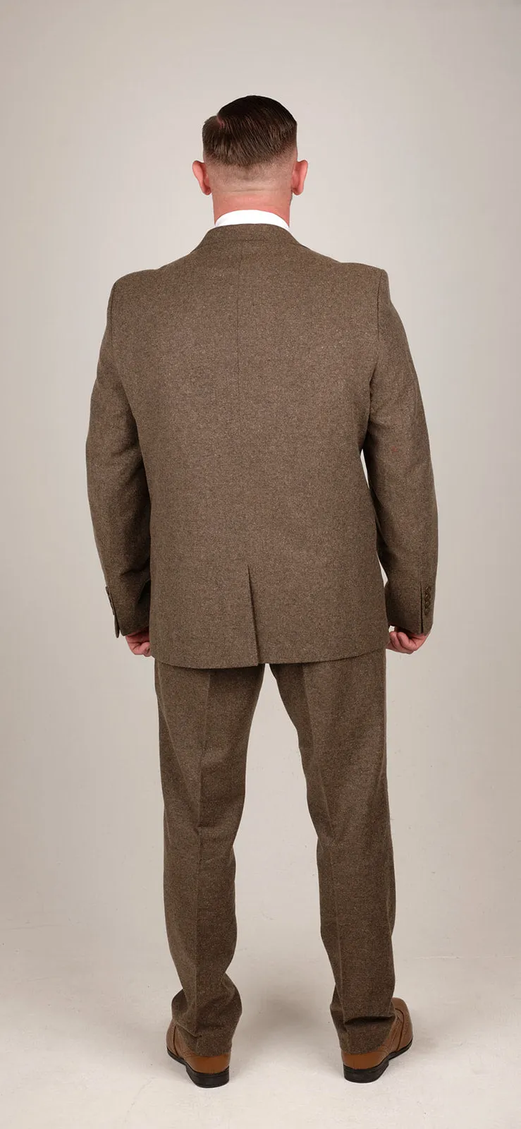 Mens 3 Piece Brown Tweed Suit | Wedding Suit | Party Wear | Office Wear