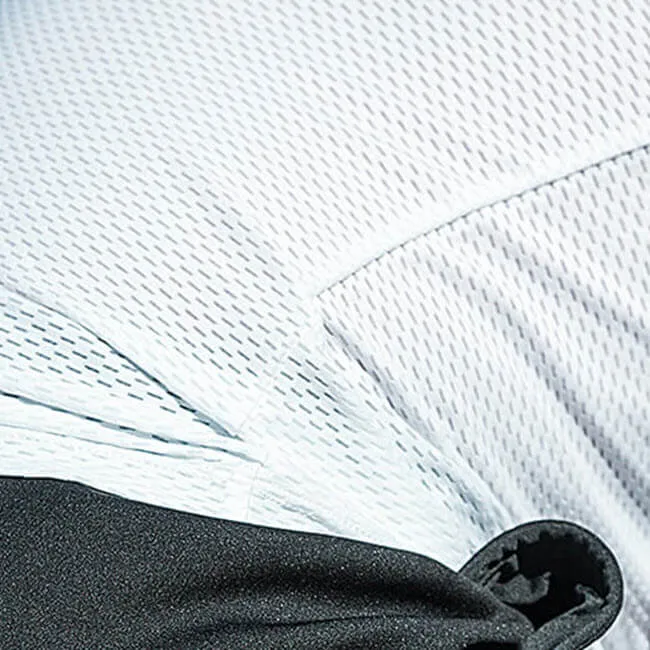 Men's Basics White Lightweight Mesh Cycling Base-Layer