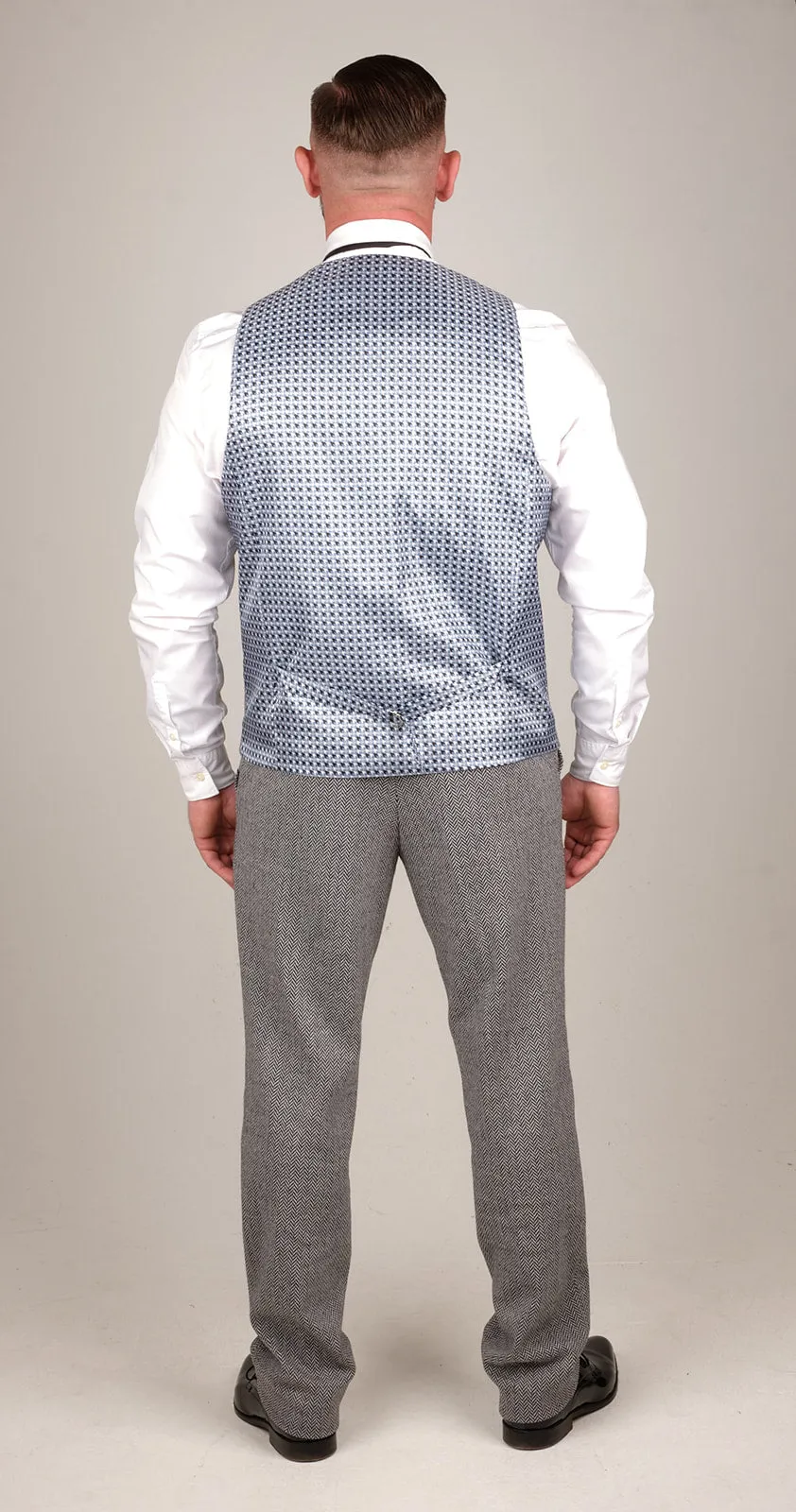 Men's Light Grey 3 Piece Tweed Suit | Wedding Suit | Party Wear | Office Wear