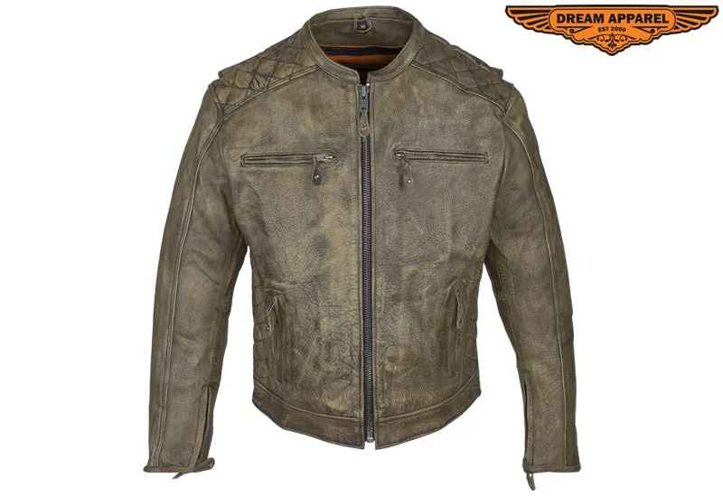 Mens Naked Brown Racer Jkt