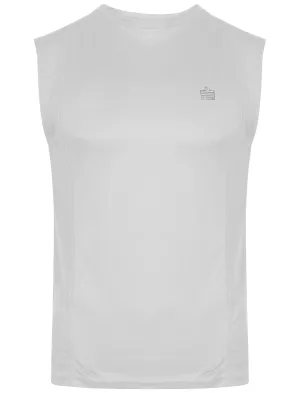 Mens Shawn Sportswear Vest Top in White - Admiral