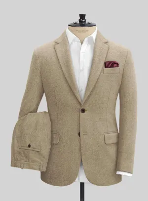 Naples Barista Beige Tweed Suit