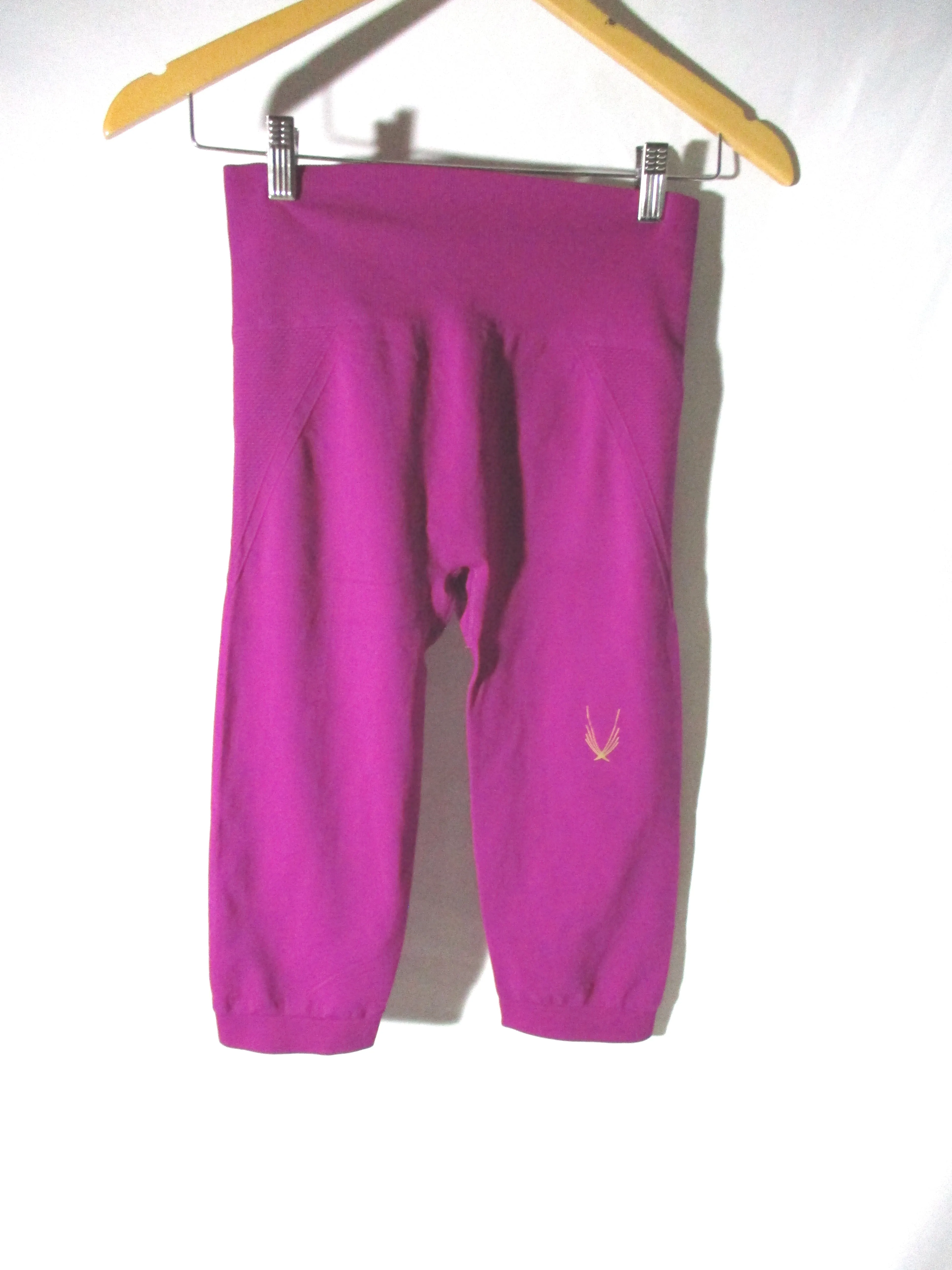 NWT NEW LUCAS HUGH TECHNICAL KNIT CAPRI PANT M VIOLET PINK FUSCHIA