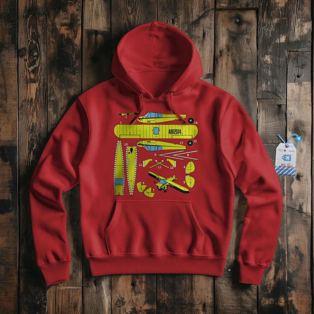 Paper Model Plane - Pullover Hoodie