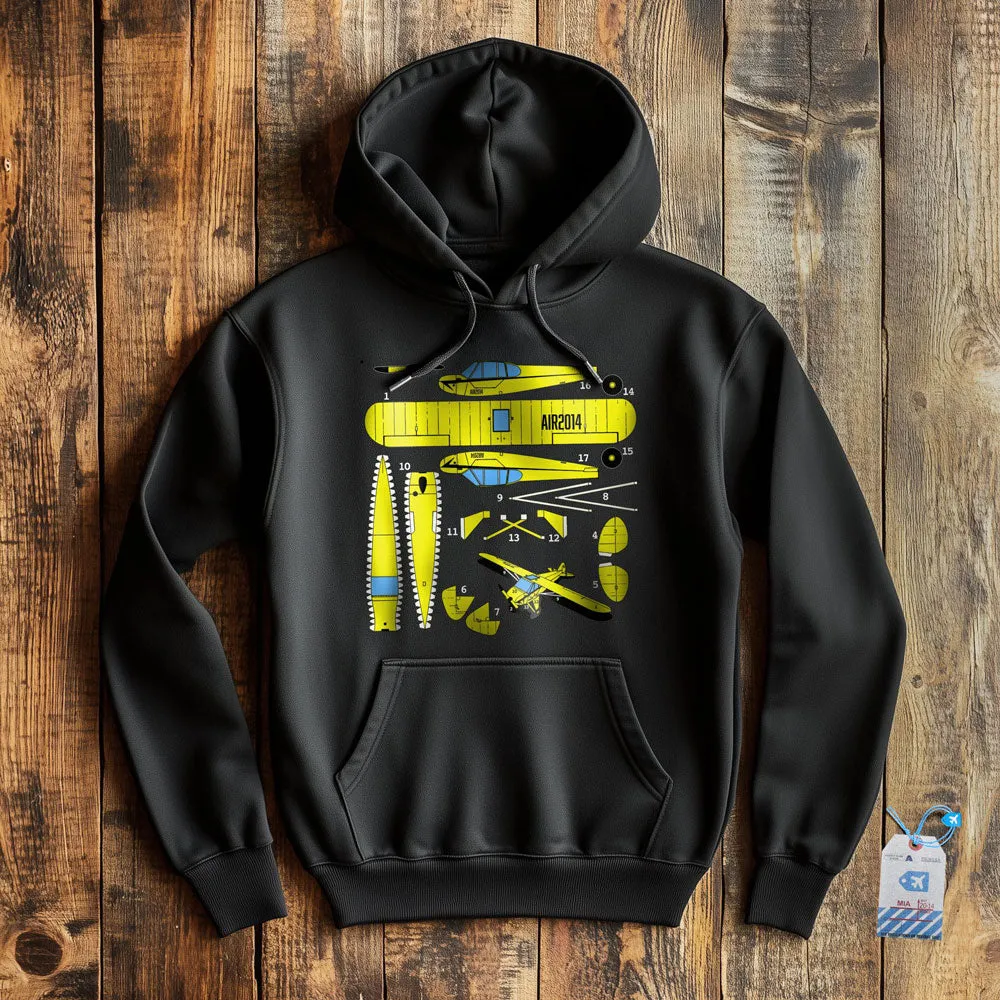 Paper Model Plane - Pullover Hoodie