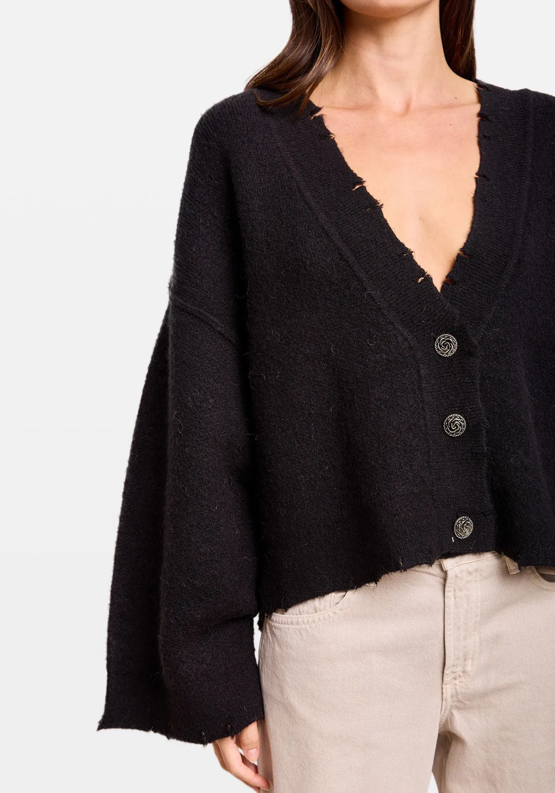 PEPA CARDIGAN BLACK