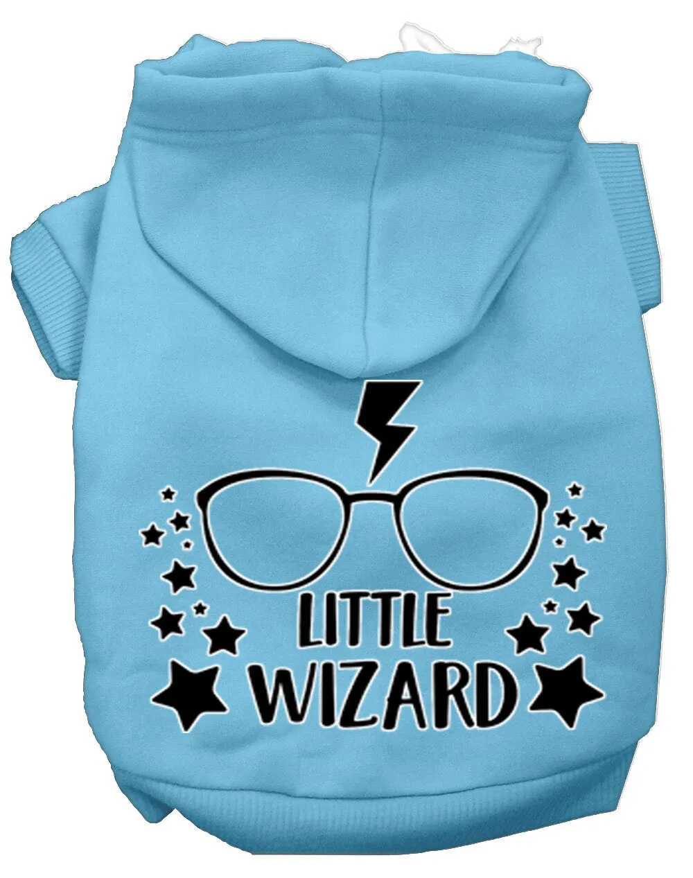 Pet Dog & Cat Hoodie Screen Printed, "Little Wizard"