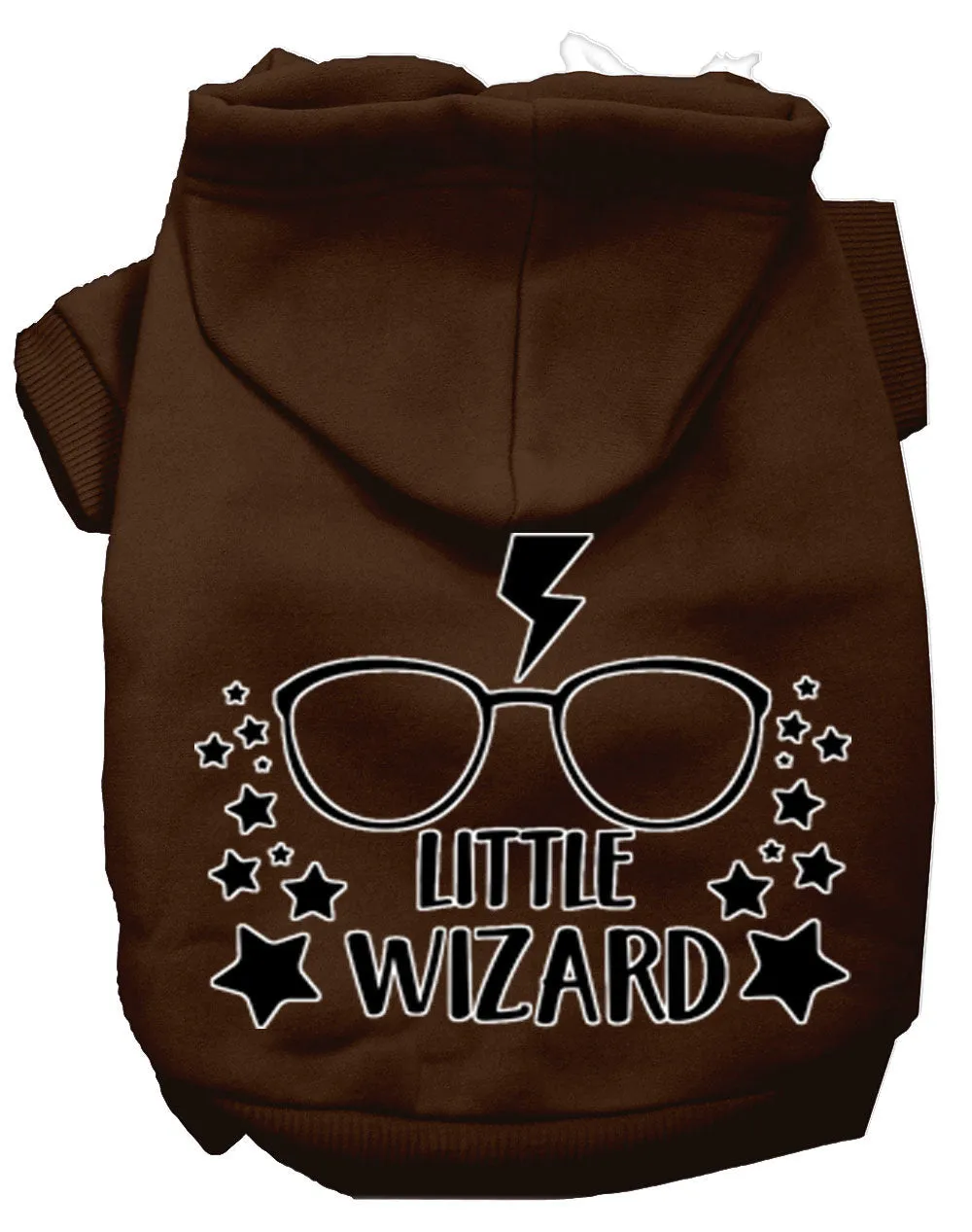 Pet Dog & Cat Hoodie Screen Printed, "Little Wizard"